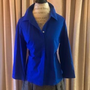 ✅ Cobalt Blue LS Blouse by Chico’s -So Pretty!